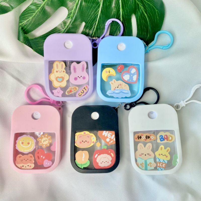 Nhựa đựng bình xịt mỹ phẩm đựng nước hoa phun sương Bình Xịt Nước Rửa Tay mini 38ml Hình Thẻ Tiện Dụng