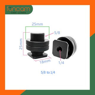 Ốc 1/4" female - 5/8" male 2 khóa vặn