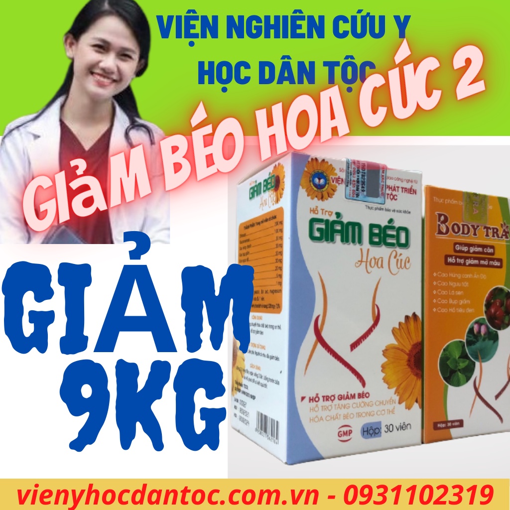 Giảm Cân Sau Sinh Và Cho Con Bú - Thải Mỡ An Toàn Viện Y Học Dân Tộc - Bodytra Hoa Cúc 1 - Giảm 7-9Kg Không Tăng Lại