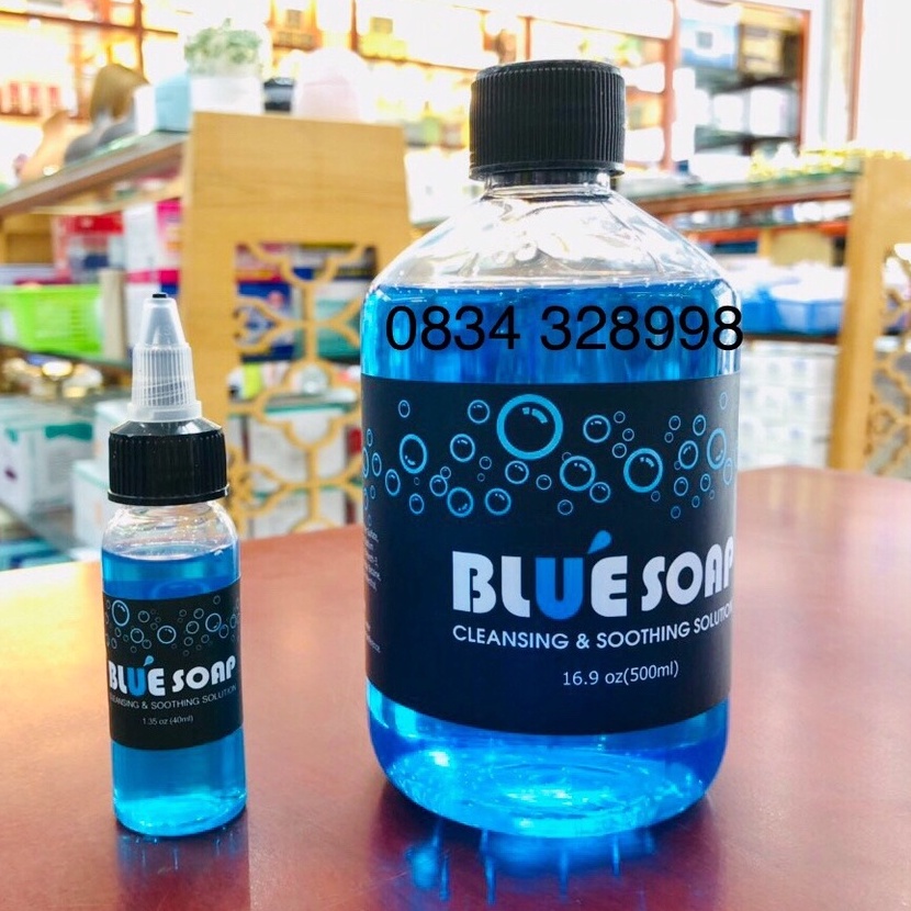 Dung dịch tạo bọt BLUESOAP dùng lau mực vệ sinh hình xăm sau phun xăm