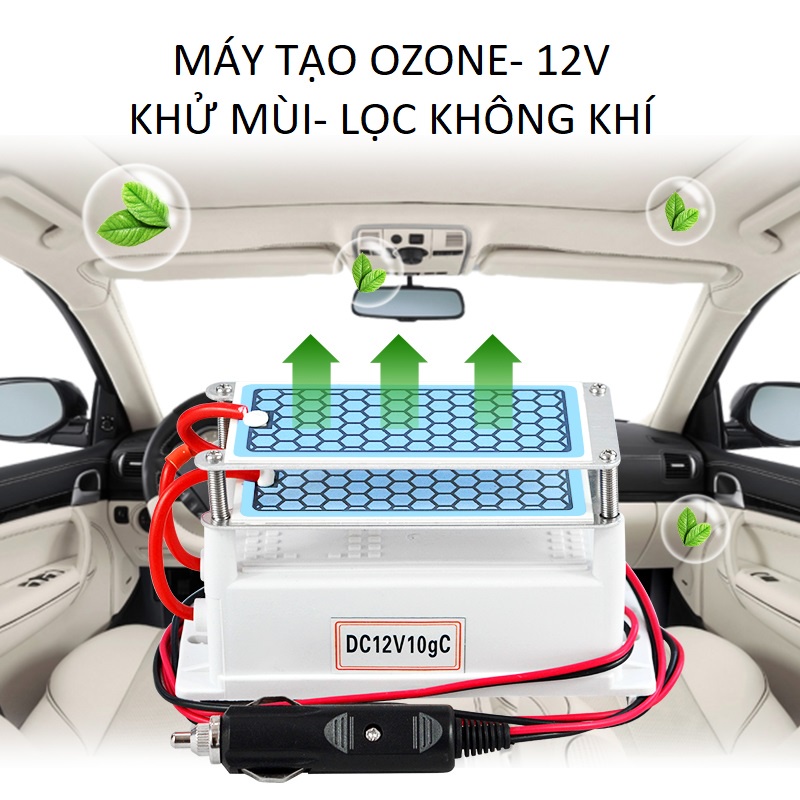 Máy tạo ozone xe hơi (PK168) máy khử mùi trong ô tô, làm sạch không khí
