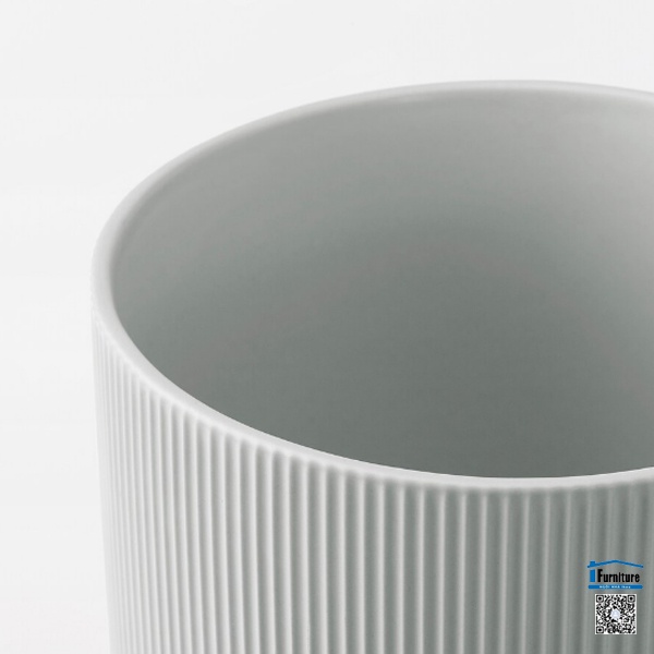 CHẬU TRỒNG CÂY CẢNH GRADVIS IKEA - XÁM NHẠT 15 cm