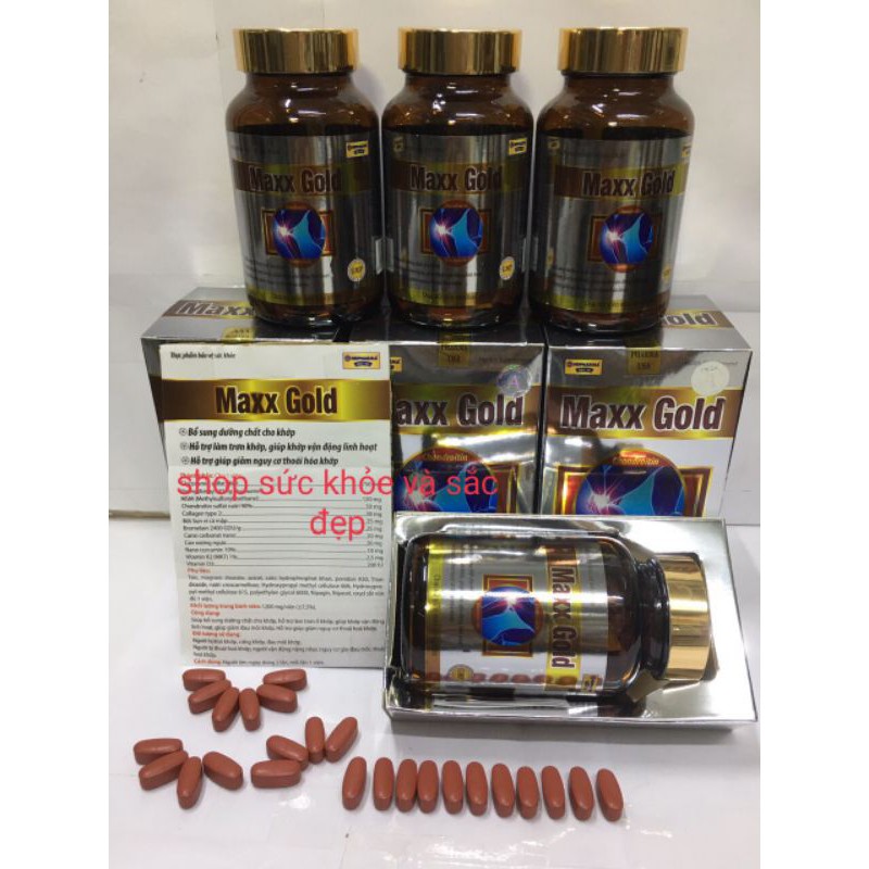 Viên uống MAXXGOLD bổ sung glucosamine, hỗ trợ xương khớp - Hộp 60 viên