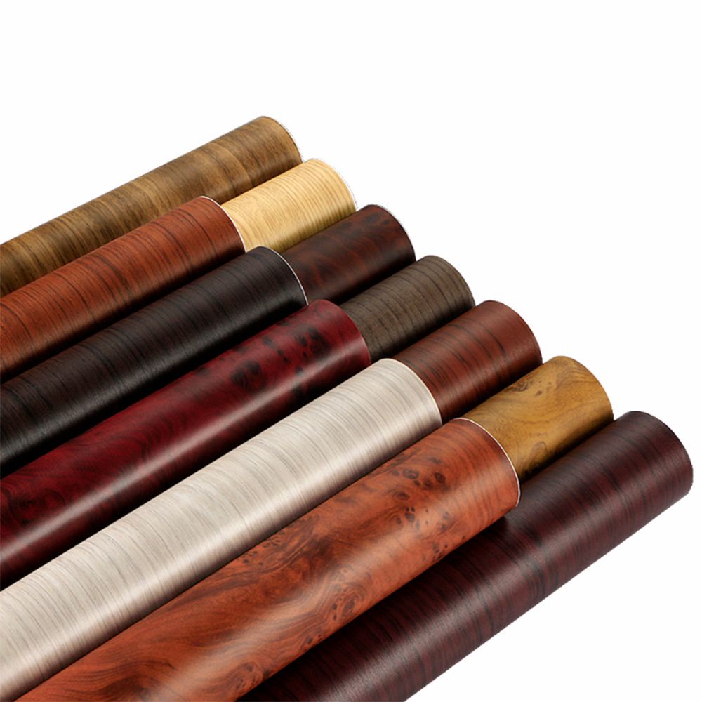 Đề can vinyl dán dùng trang trí nội thất xe hơi họa tiết vân gỗ 30*100cm