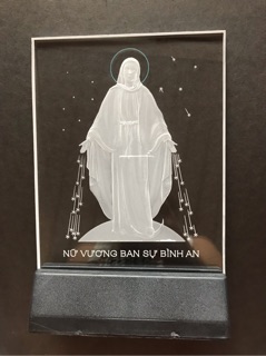 Tranh điện,tượng thờ,công giáo,mi ca led đổi màu :  Đức Mẹ Ban Ơn , nhiều kích thước