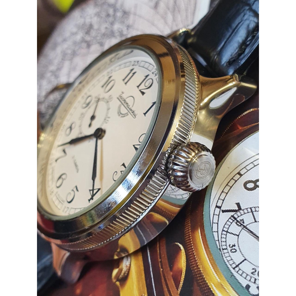 Đồng hồ Nga Vostok 550931. Đồng hồ nam Vostok máy cơ tự động Automatic, size mặt 38, size dây 18, chống nước 3 ATM