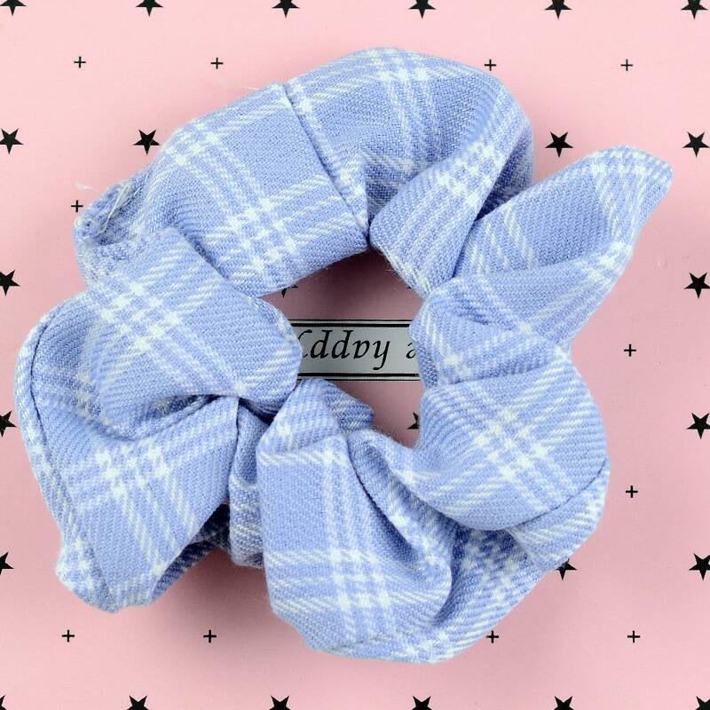 Buộc Tóc Vải Scrunchies caro Cực xinh cho bạn gái