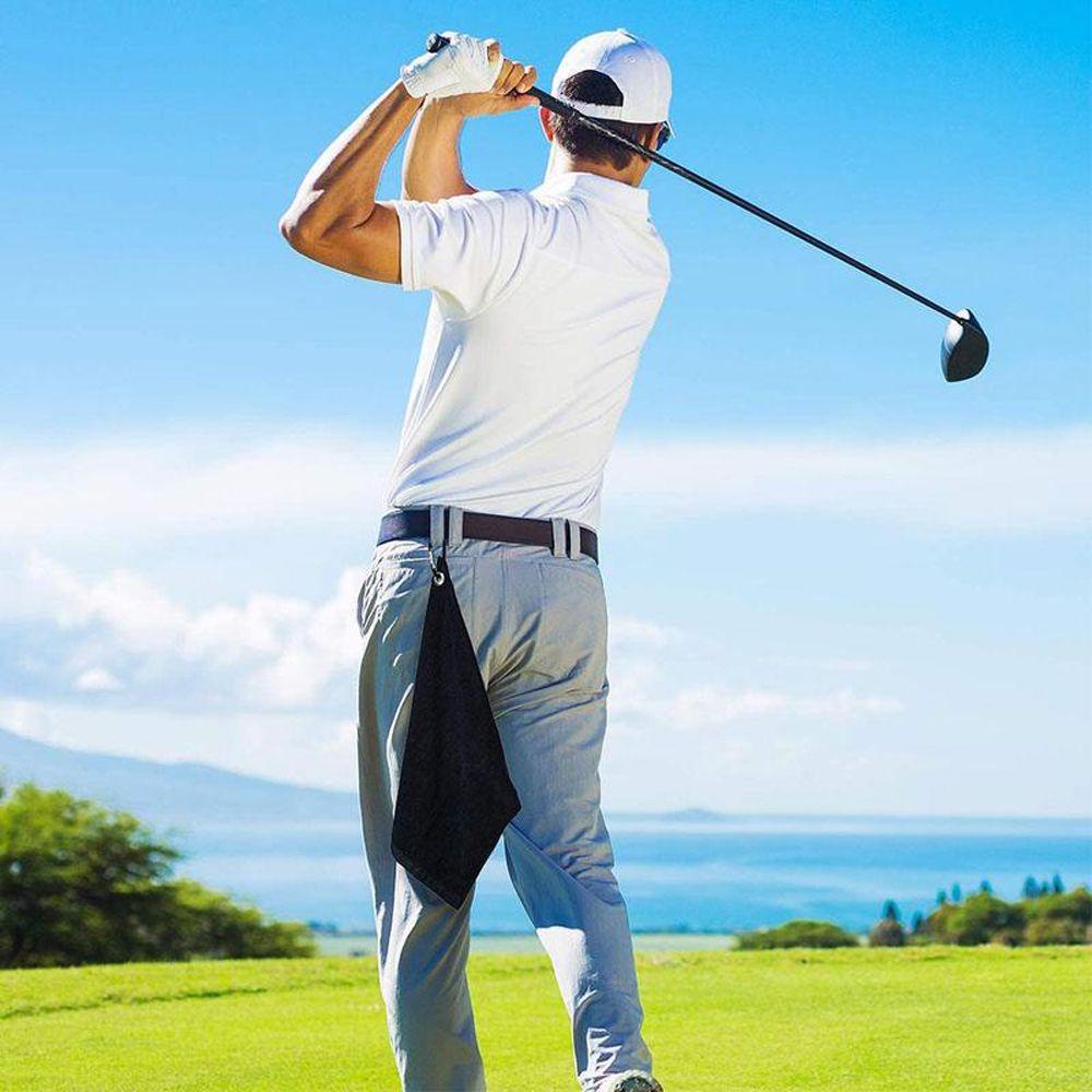 Khăn Lau Gậy Đánh Golf Kèm Móc Kích Thước 32 * 40cm Tiện Dụng