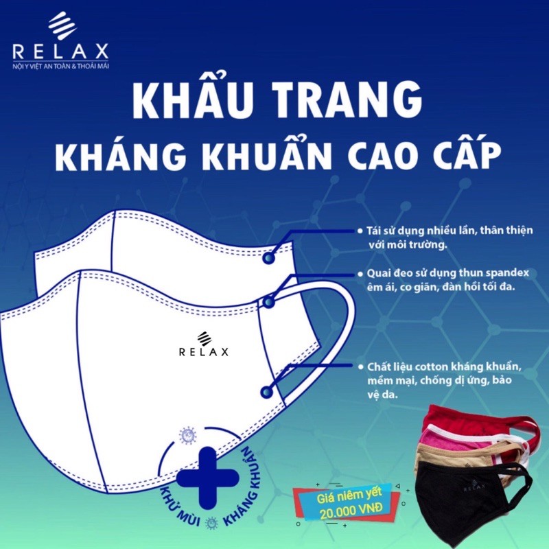 Khẩu trang vải Relax