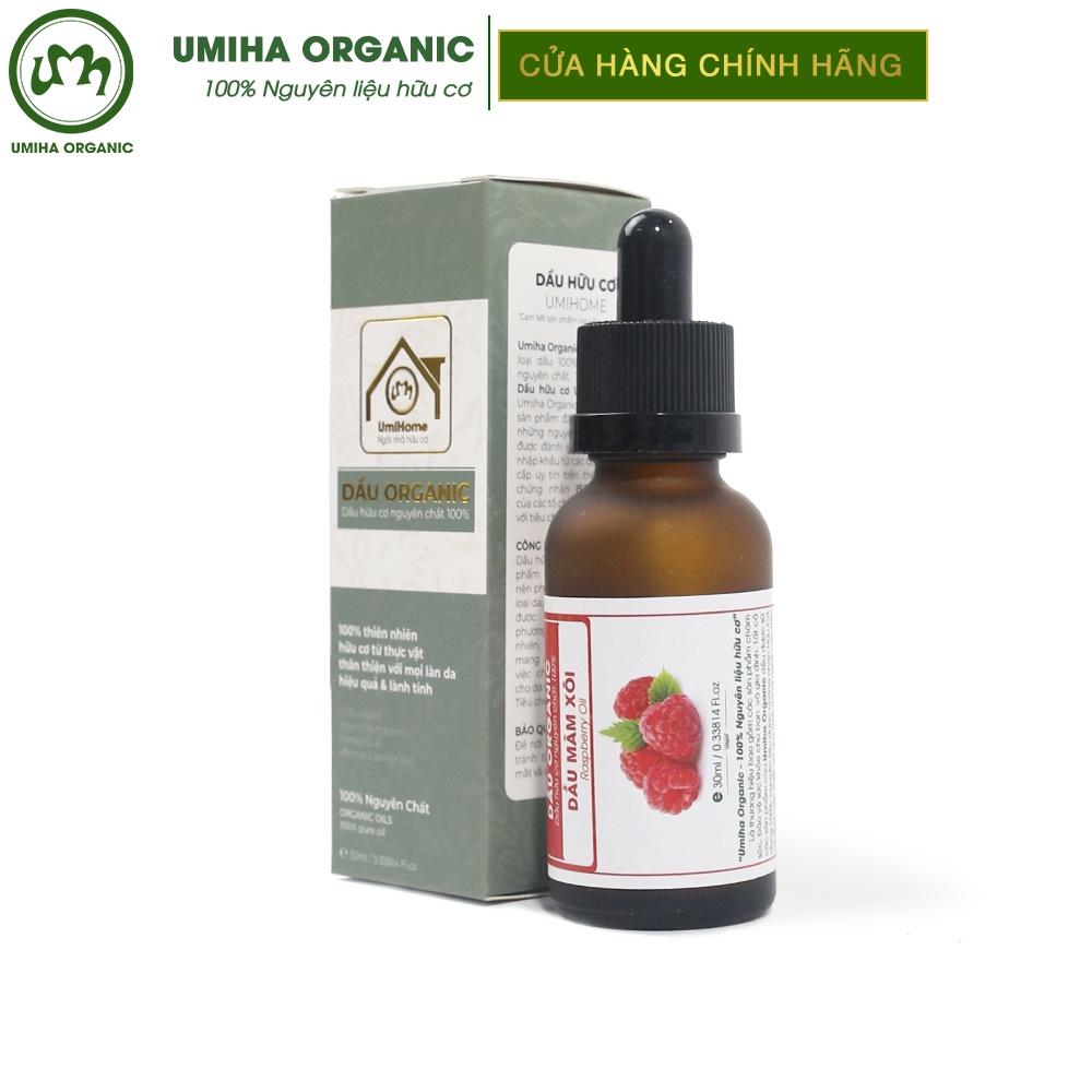 Dầu Mâm Xôi Nguyên Chất Umiha 30ml | Giúp Dưỡng Ẩm, Làm Mềm Da, Mượt Tóc, Chống Lão Hóa Hiệu Quả