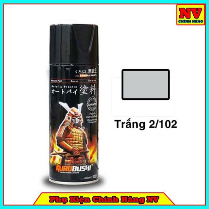 Chai Xịt Sơn Samurai 2/102 Chính Hãng Màu Trắng