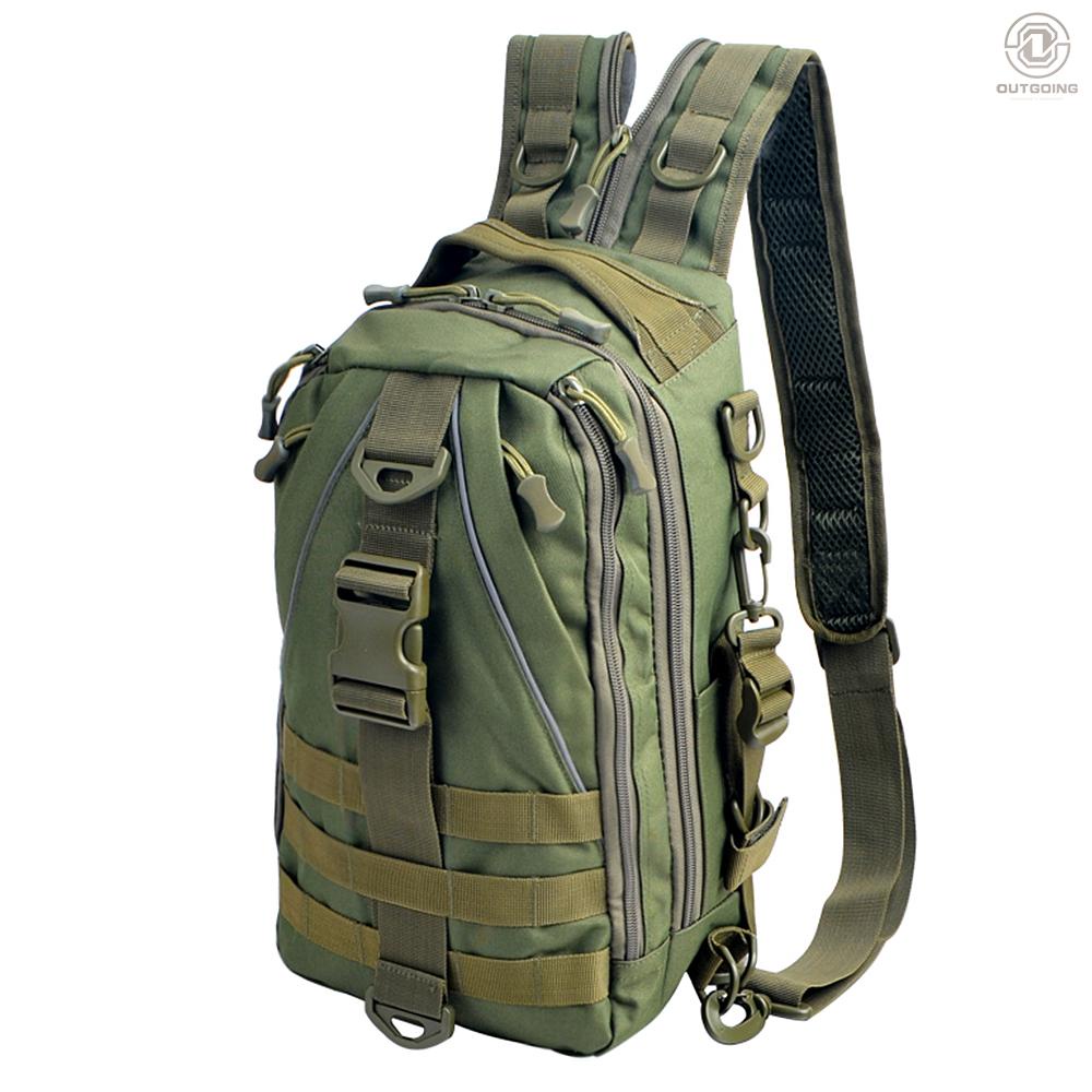 [OG fishing]Multi-purpose Tactical Sling Pack Backpack Crossbody Shoulder Bag Daypack for Outdoor Fishing Hiking Climbing