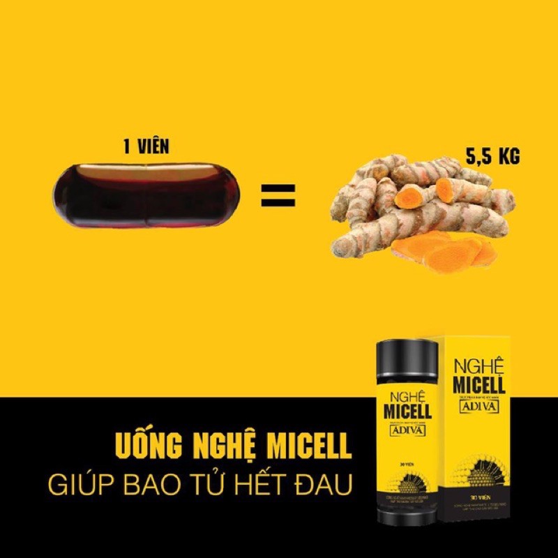 Nghệ Micell Adiva hộp 30viên