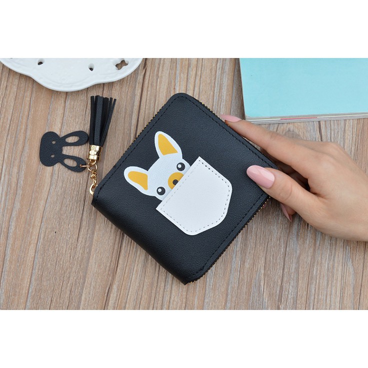 [Ví_tiền_độc_đáo_kèm_video] Ví nữ hình bé cún con