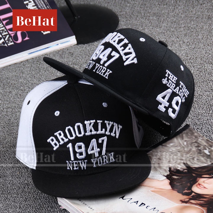 [HOT TREND] Mũ Nón Snapback Brooklyn Phong Cách Hàn Quốc, Hàng Xuất Chất Vải Cotton Dày, Thoáng mát Khi Đội