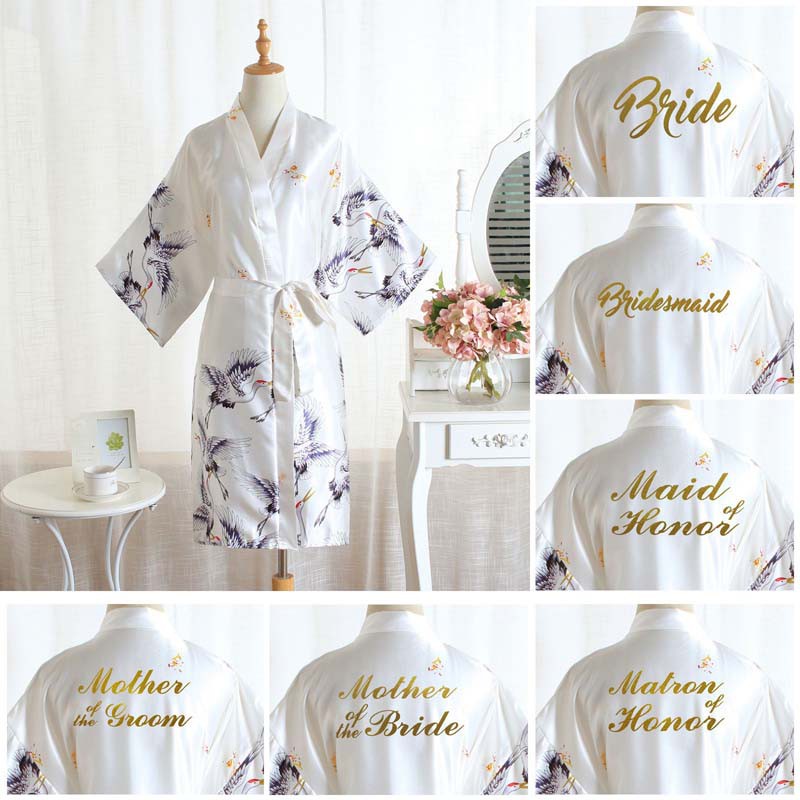 Áo ChoàNg Ngủ Kimono In HọA TiếT Sang TrọNg Cho Nữ