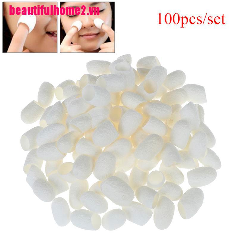 Set 100 Kén Tằm Hữu Cơ Tự Nhiên Tẩy Tế Bào Chết Và Làm Trắng Da