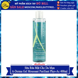 Sữa Rửa Mặt A-Derma Gel Moussant Purifiant Phys-Ac 400ml