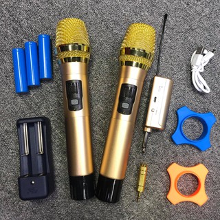️🔥QUỐC TẾ🔥 Cặp Micro không dây Denon DK-108 chuẩn UHF 💦BH 6 tháng