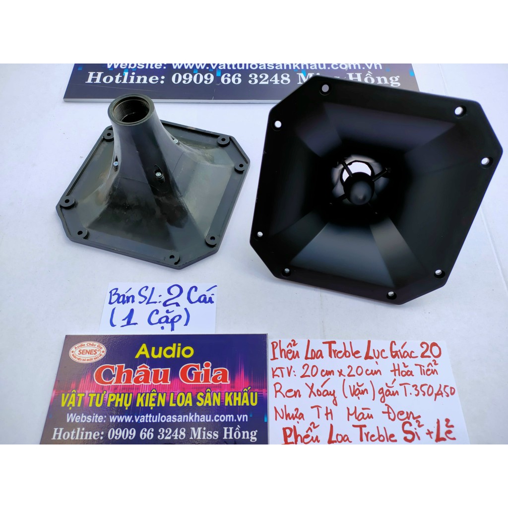 Phễu loa treble 20cm hỏa tiễn gắn treble 450- 2 cái Audio châu Gia