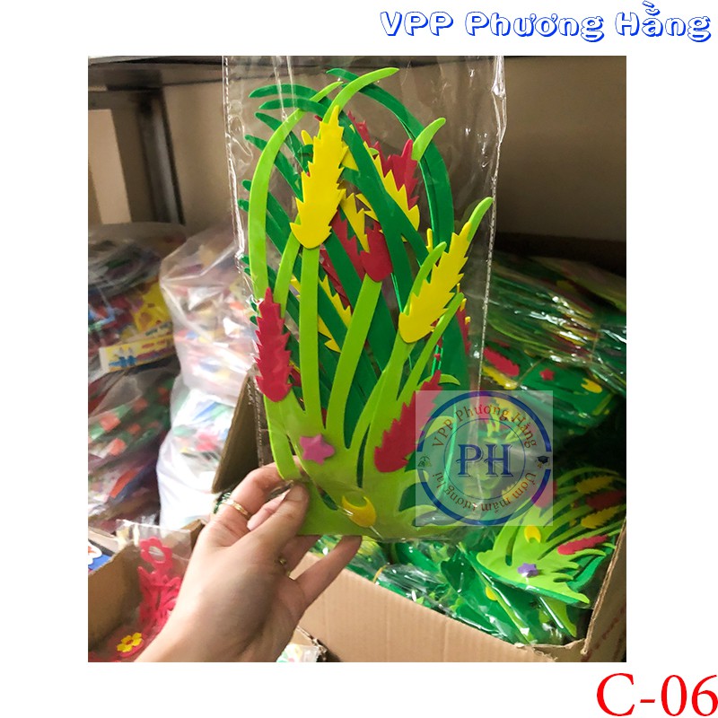Cây lúa xốp trang trí mầm non và phòng cho bé