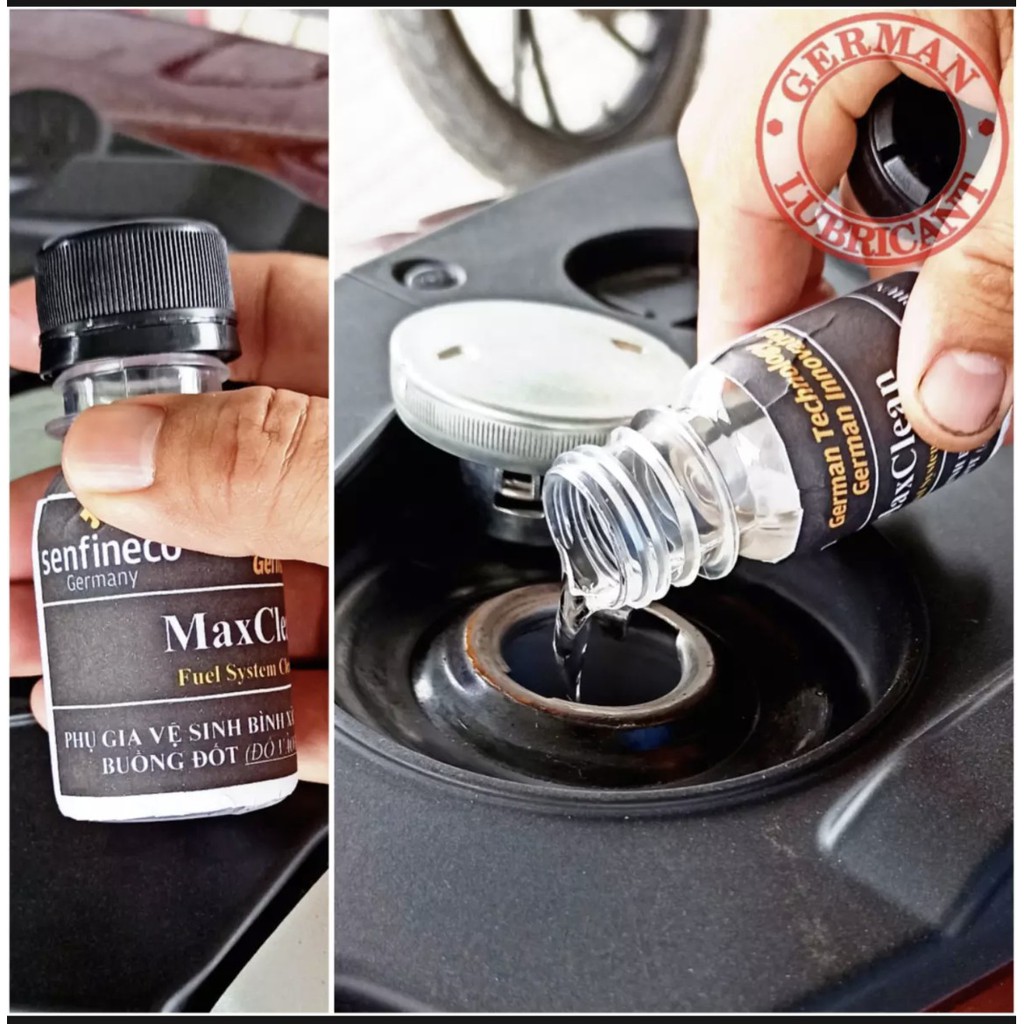 Phụ gia Senfineco vệ sinh bình xăng xe máy