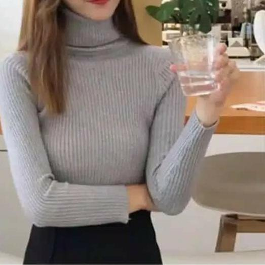 Áo Sweater Dệt Kim Dáng Dài Họa Tiết Hoa Cúc / Rùa Dễ Thương Cho Nữ Vnb-491