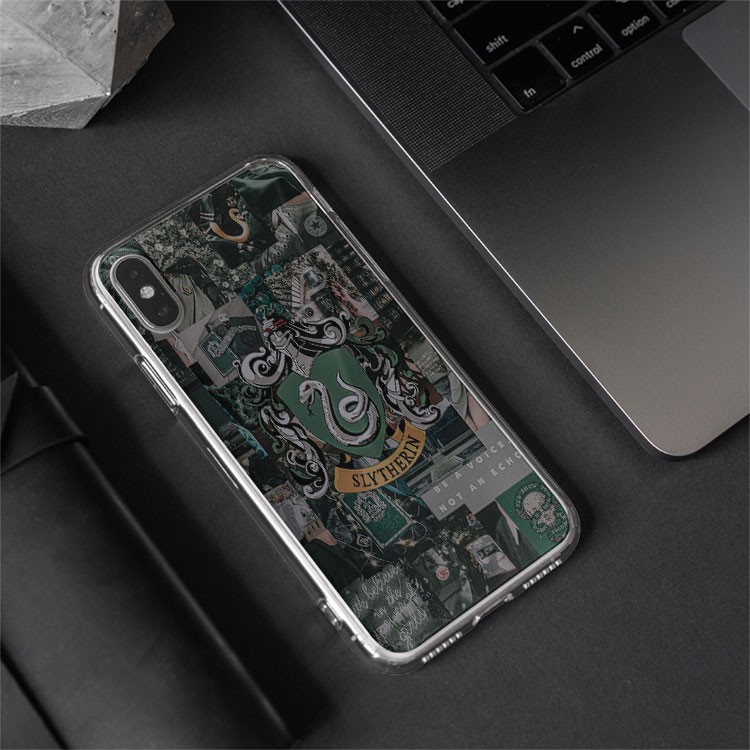 Ốp lưng Slytherin logo Harry Potter BE A VOICE cho Iphone 5 6 7 8 Plus 11 12 Pro Max X Xr PAP20210092