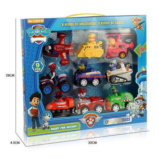 Bộ 9 nhân vật chó cứu hộ Paw Patrol chạy trớn G9/A11/999/666