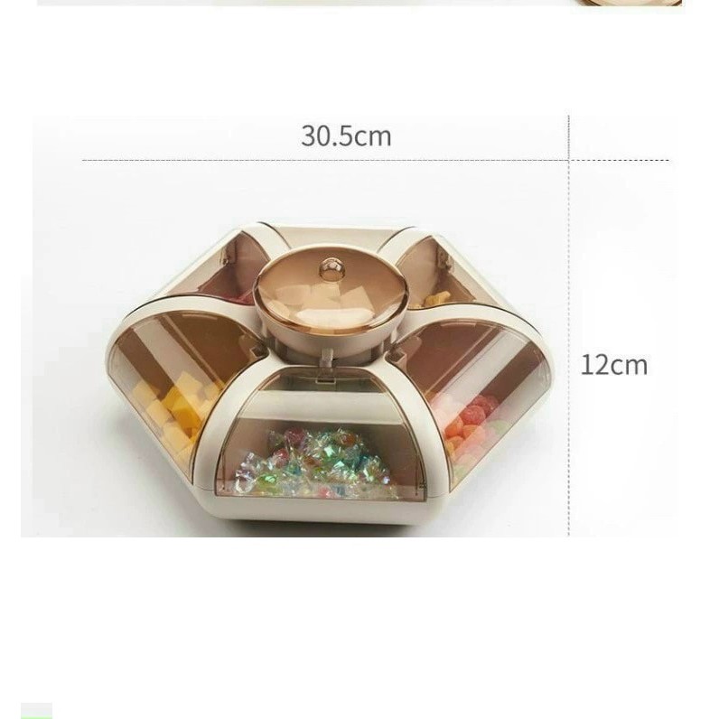 Khay Đựng Bánh Kẹo 6 Cánh Hoa Tự Bung, Sang Chảnh, Lịch Sự, Mẫu Mới Nhất Tết 2022