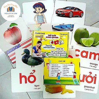 Bộ thẻ học thông minh flashcard khổ a5