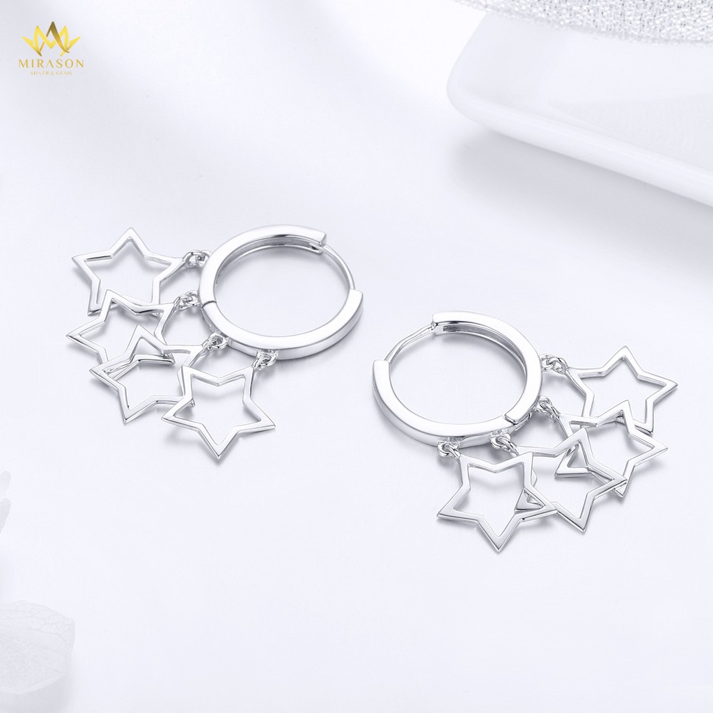 Khuyên Tai Bạc Nữ Ngôi Sao Sang Trọng MBT040 - Bông Tai Nữ Bạc 925 Cao Cấp