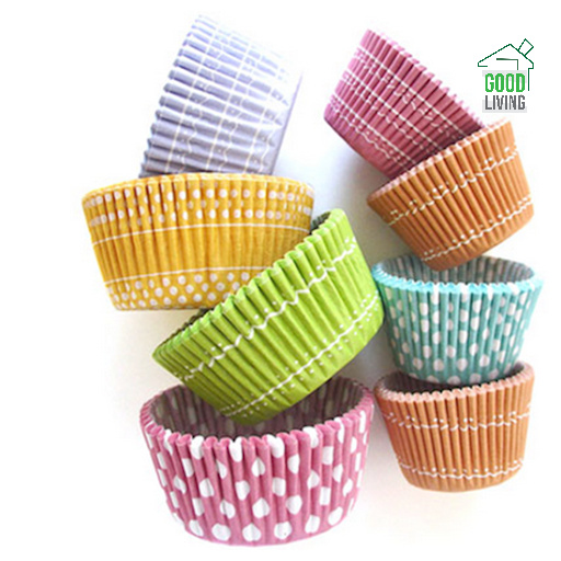 Khuôn Giấy Mềm Đựng Bánh Cupcake, Muffin Nhiều Màu Sắc- Khuôn Làm Bánh Nhiều Màu Hàng Nhật