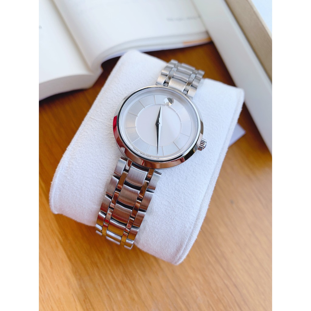 Đồng Hồ Nữ Movado 1881 Silver Dial Stainless Steel 0607098