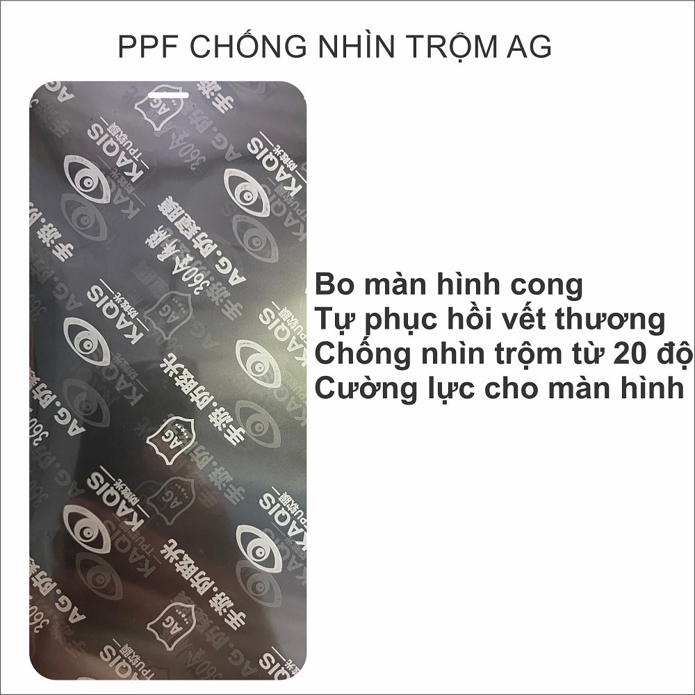 Dán cường lực chống nhìn trộm sony xz3 dẻo ppf bo cong