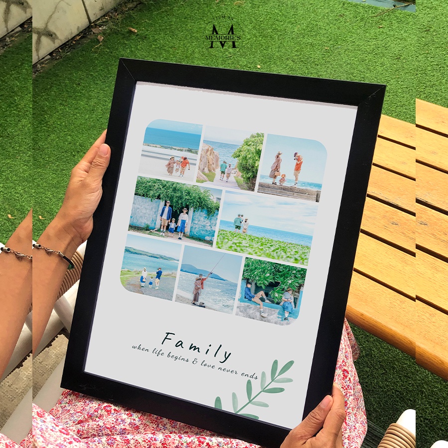 In Ảnh Theo Yêu Cầu - Sáng Tạo 8 Ảnh Kèm Ghi Chú - Size A3, A4 - Tiệm in Memories - In Ảnh Để Bàn, In Hình Treo Tường
