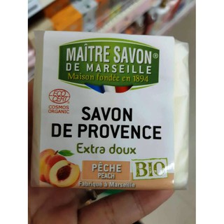 [SỈ/LẺ] XÀ PHÒNG PHÁP HỮU CƠ - CHIẾT XUẤT QUẢ ĐÀO - HIỆU MAITRE SAVON DE MARSEILLE