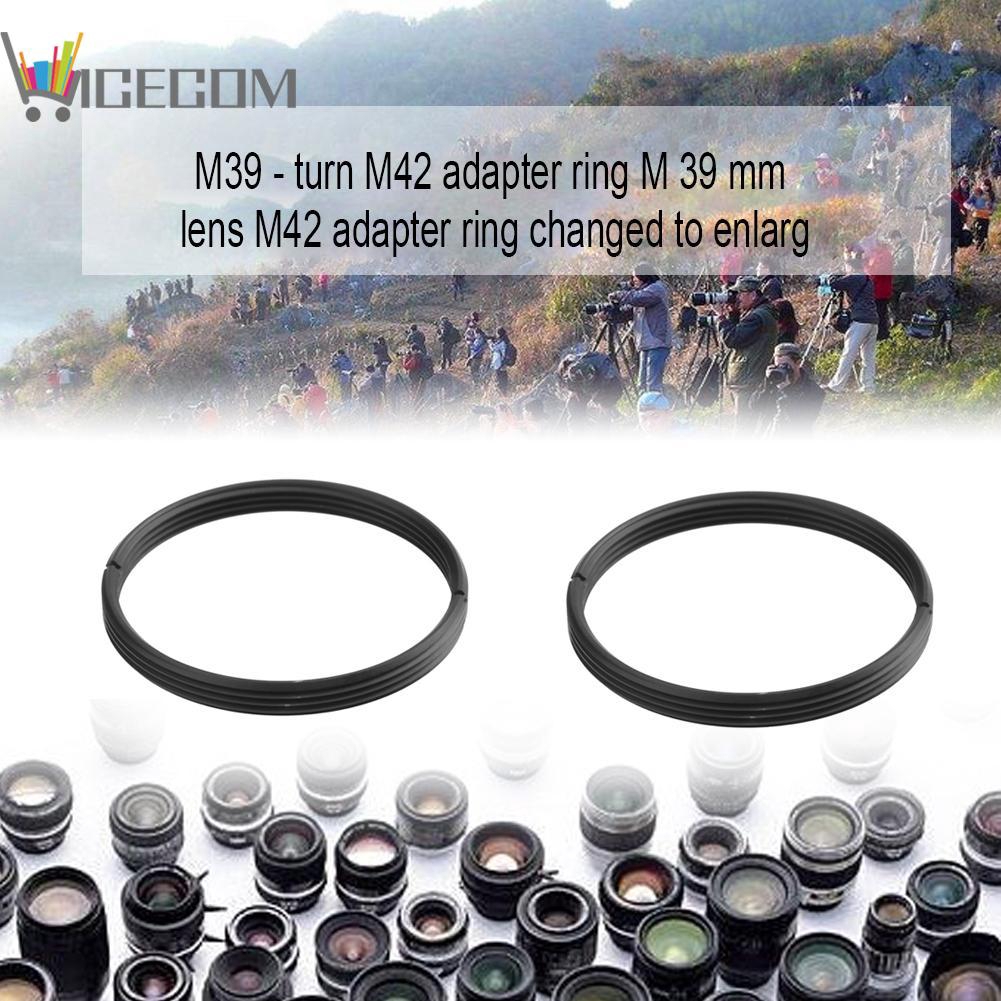 NI✿High Precision Metal M39 to M42 Screw Lens Mount Adapter Step Up Ring