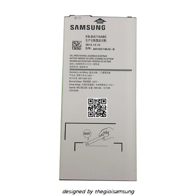 Pin Samsung A7(2016) chính hãng