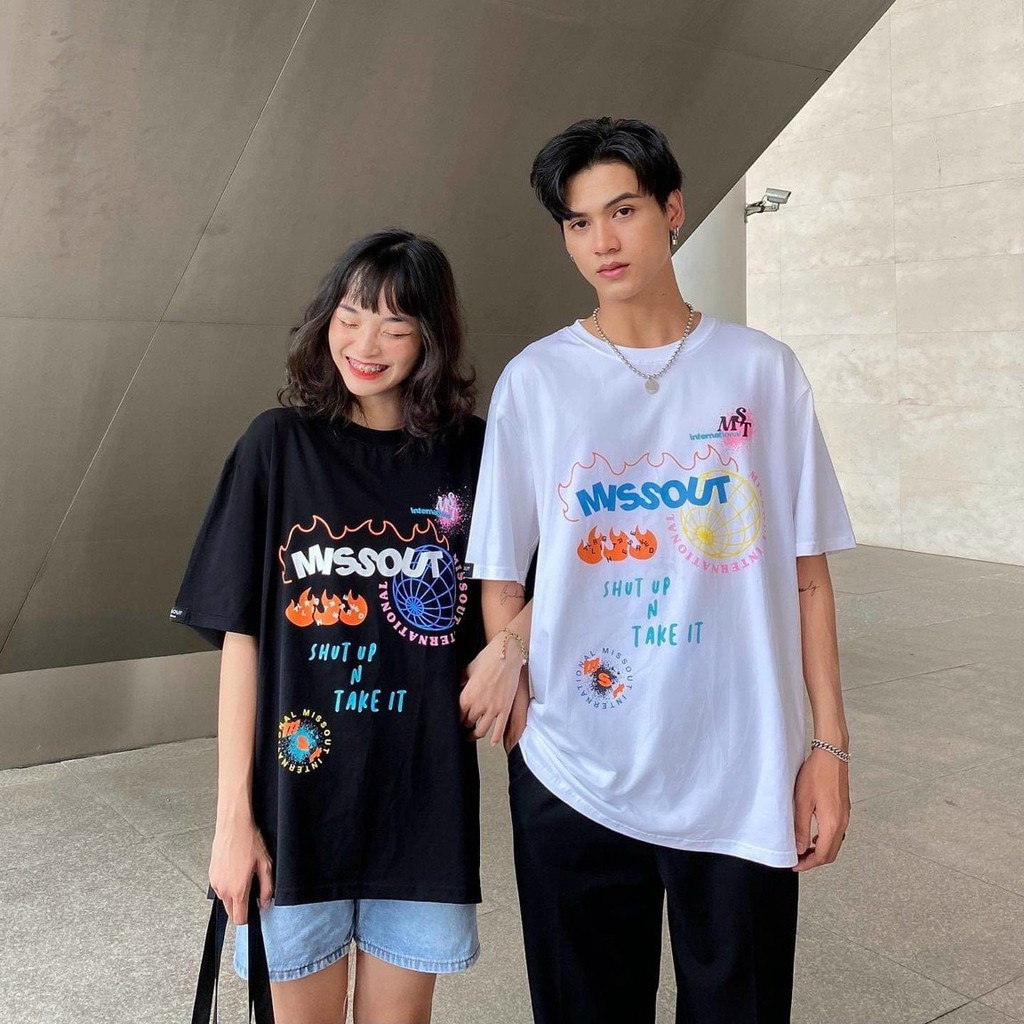 Áo Thun Local Brand Missout Nam Nữ Tay Lỡ Cotton Oversize Unisex Full Mạc