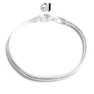 Lắc tay bạc ta cao cấp bạc MĐJ 104 sợi to 2,9mm kiểu dáng sợi tròn trơn cá tính lắc bạc nam