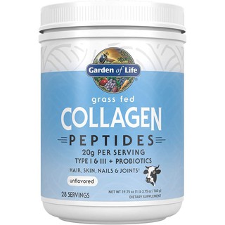 BỘT COLLAGEN Gargen of Life Grass Fed Collagen Peptides Powder – Unflavored, Paleo & Keto, 560g (19.75oz)