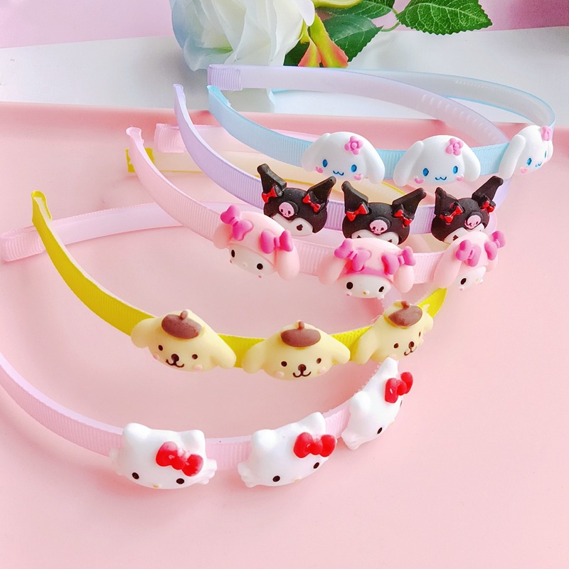 Băng Đô Cài Tóc Rửa Mặt Hình Sanrio Cinnamoroll melody Dễ Thương Cho Bé