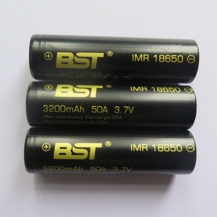 Pin sạc Lithium Li-ion 18650 BST 3200mAh 50A Max