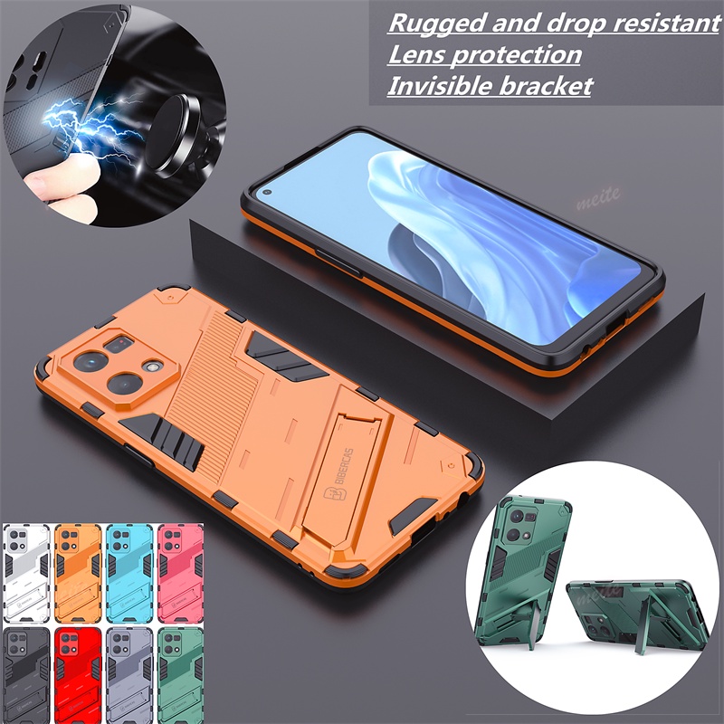 Ốp Điện Thoại Silicon Có Giá Đỡ Từ Tính Cho OPPO Reno7 4G Reno 7 OPPO F21 Pro