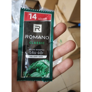 14 gói Dầu gội Romano Classic 5g