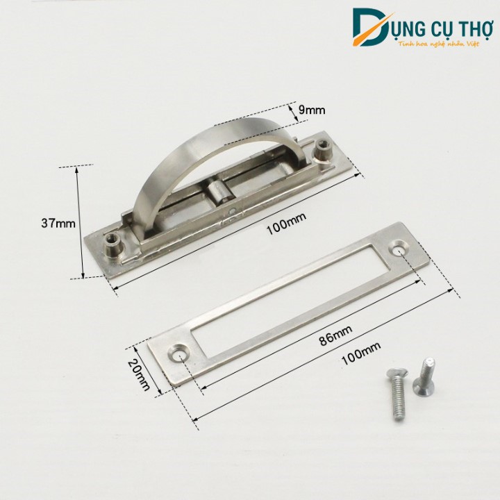 Tay Kéo Tủ Âm Lật Xoay 180º Cao Cấp - Tay Kéo Tủ Âm Dùng Làm Tay Kéo, Tay Nắm Cho Cửa, Tủ, Ngăn Kéo