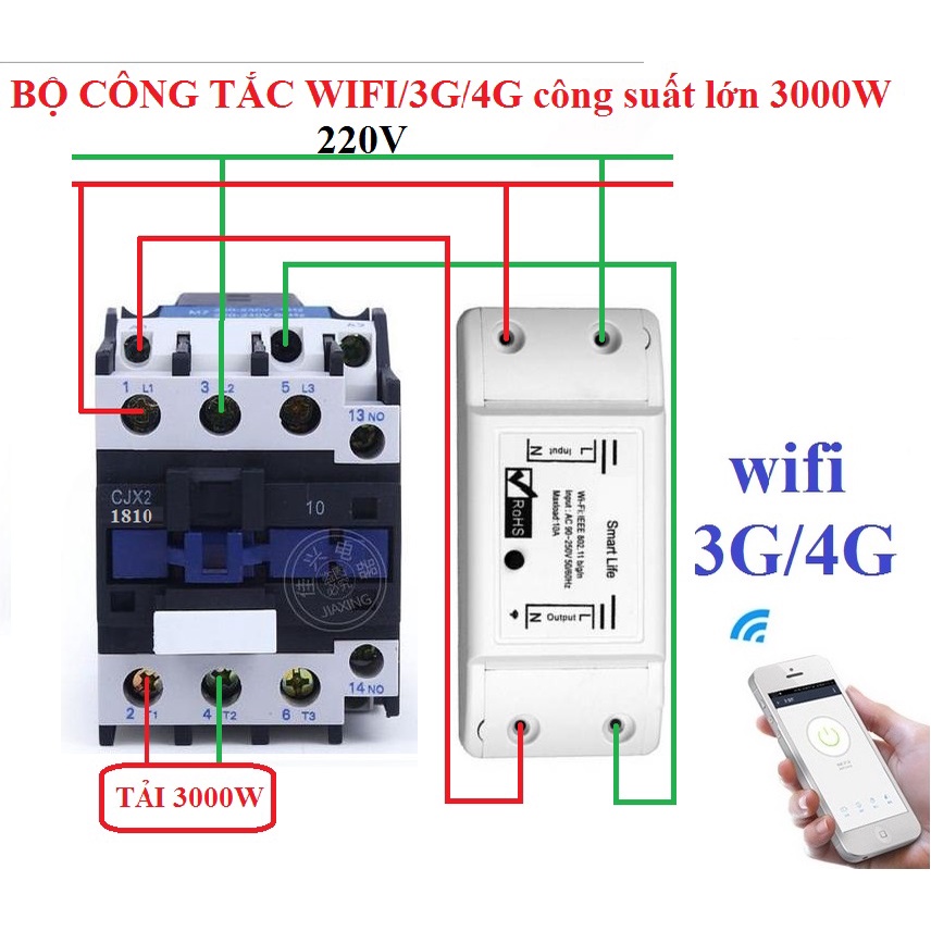 Khởi động từ 1P 220V CJX2 12A 25A 32A độ bền cao contactor