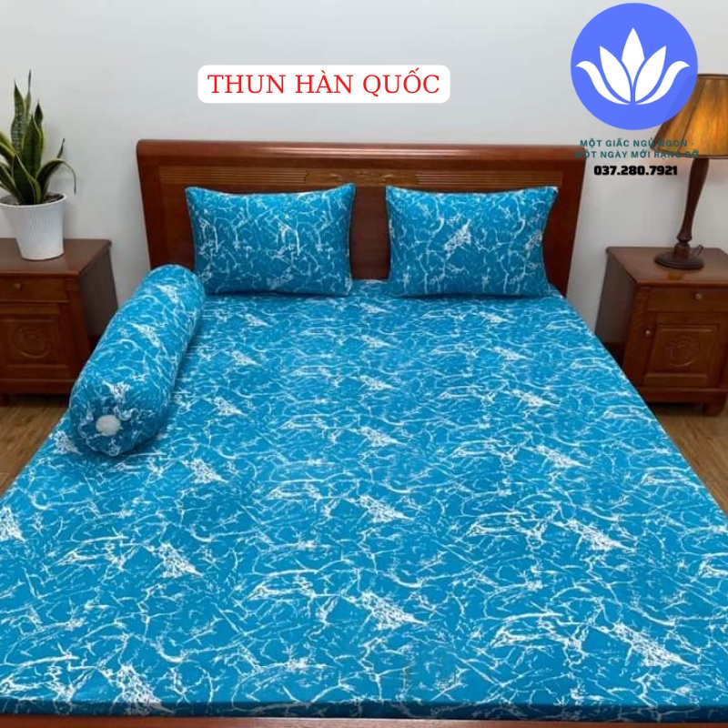 Bộ ga giường  Thun Lạnh Hàn Quốc