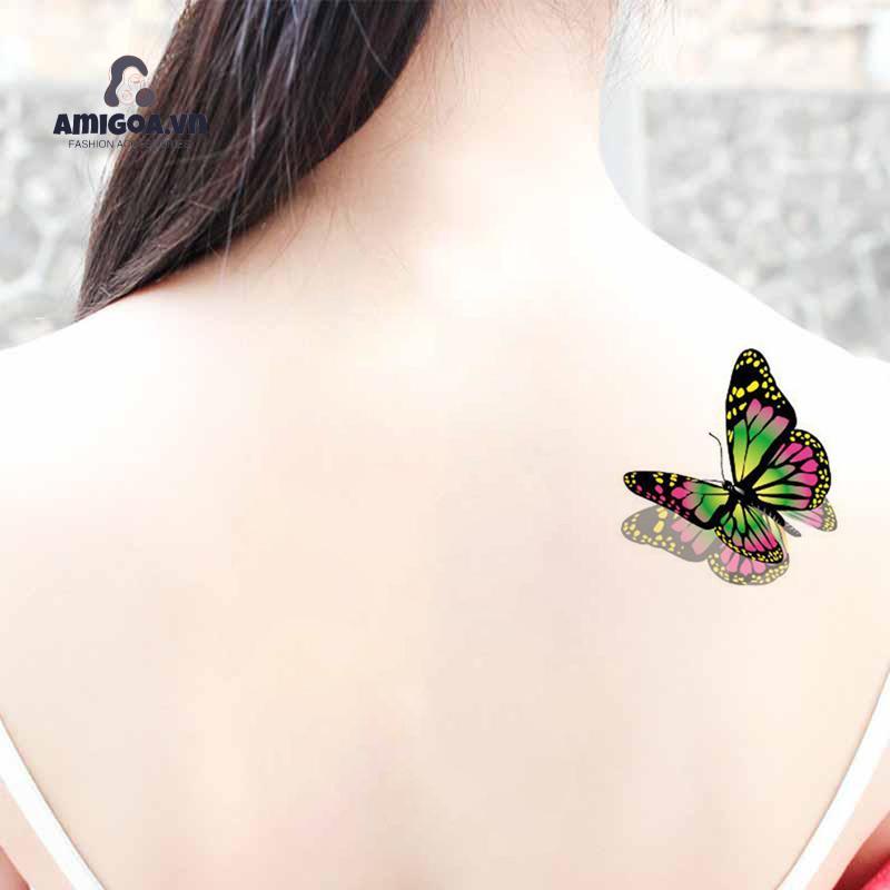 ✨✨Hình Xăm Dán Tạm Thời Hình Bướm 3D Chống Nước